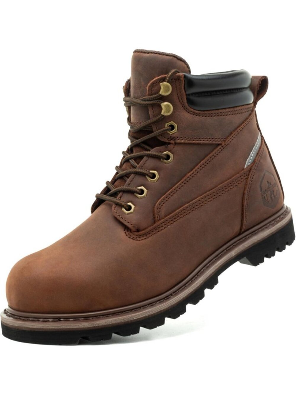Waterproof Steel Toe Work Boots for Men | 6" Non-Slip Rubber Comfort Safety